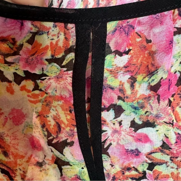 Cottagecore Madison Leigh Floral Sheer Dress 10 Large L - Picture 8 of 13